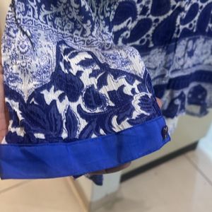 Blue Printed Top