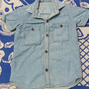 Stylish Denim Shirt For Kids