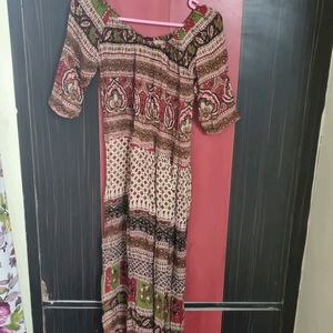 Jaipuri Print Long Dress