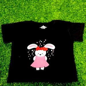 Cute Doll Printed Women's Croptop T-shirt.