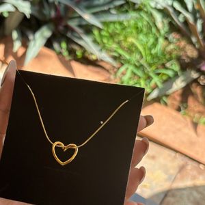 Heart Shaped Pendant Chain Anti-tarnish✨