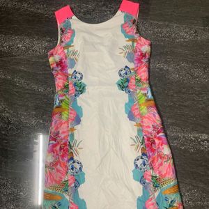 White Floral Bodycon Dress