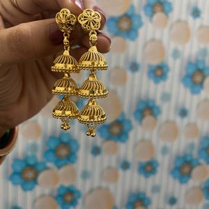 Gold Plated Jumki For Woman’s