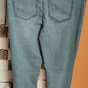 Blue Skinny Fit Mid Rise Jeans