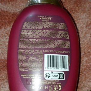 Ogx Strength & Length+ Keratin Oil Shampoo,385ml