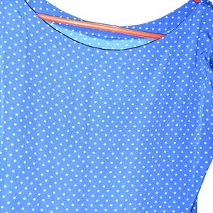 🤑💙Blue Abstract Polka Dot Dress 👗