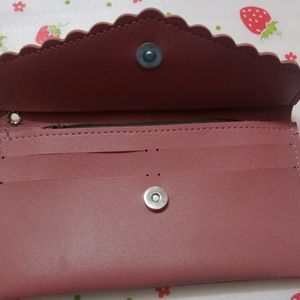 Mauve Colour Wallet 🌷