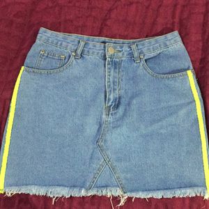 Denim Short Skirt