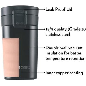 Borosil Coffeemate 300ml Insulated Travel Mug