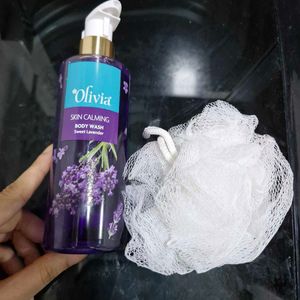 olivia lavender body wash and free scrub