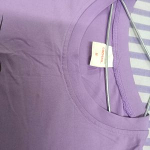 Printed Lavender T-shirt for Women.