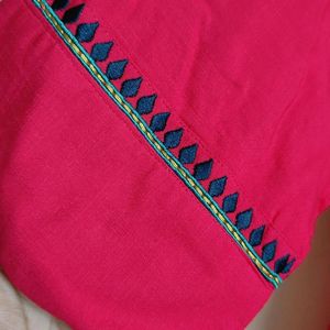 XXL Libas Pink Kurta for Festive/ Daily Wear