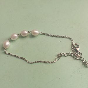 GIVA 925 Silver Pearl Bracelet