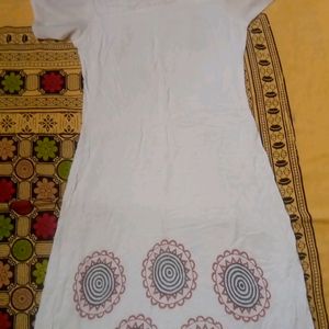 White  Umbrella Kurti