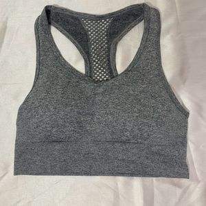 Grey Sports Bra