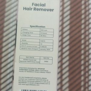 Facial Hair Remover