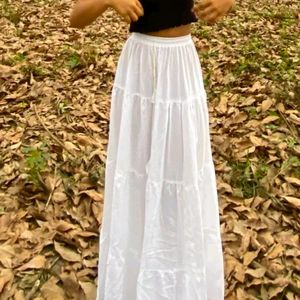 Pinterest White Tiered Skirt