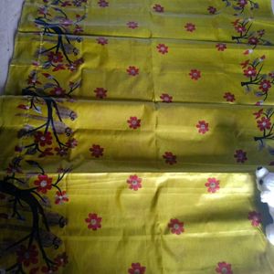 Mustard Saree