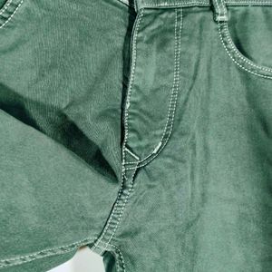 Men's Green Casual Jeans