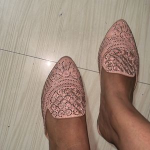 Pink Ethnic Slipper