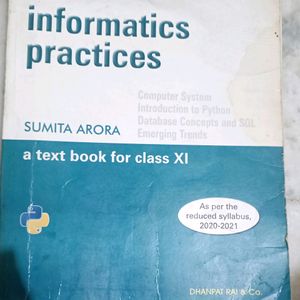 Informatics Practices XI By Sumita Arora