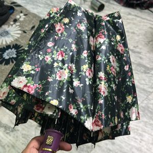 Auto Open Umbrella, Floral 22 Inch.