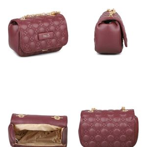 INC.5 Women Wine Quilted Sling Bag