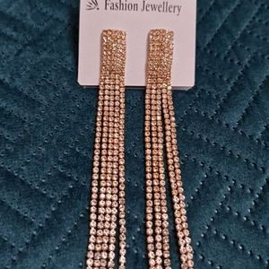 American Diamond Rose Gold Earrings