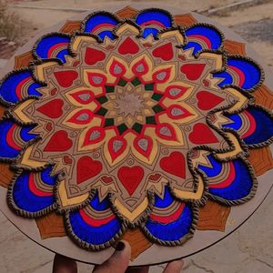 Beautiful Rangoli Art For Wall Decoration