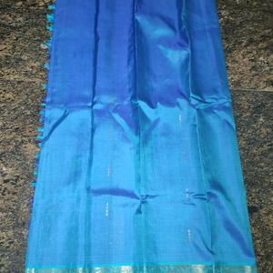 Blue Pure Kancheepuram Silk Saree