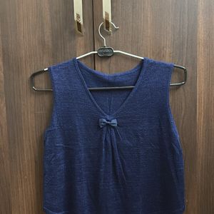 Navy Blue Shimmer Party Top