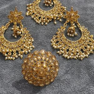 Earings, Mangtika And Ring