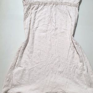 MINI WHITE SLEEVLESS COTTON DRESS