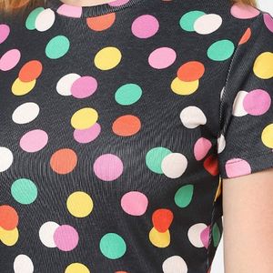 JDY By ONLY Polka Dot Crew Neck Top