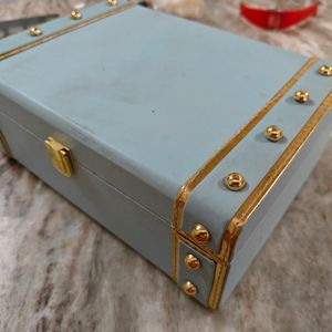 Cute Sky Blue Jwellery Box