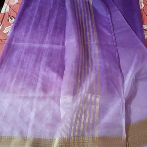 Pure ORGANZA Saree Worh New Blouse