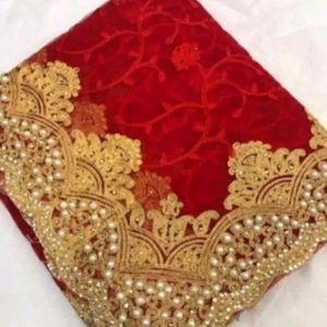 Beautiful Red Saree For Wedding Function