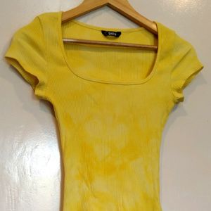 Shein Yellow Crop Top(Women)