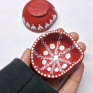 Hand Painted Diya For Home Decor