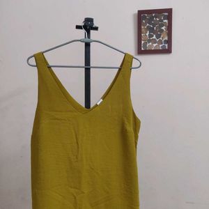 Yellow slip top