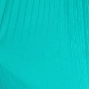 Strappy Grecian Blue-Green Pleated Gown