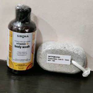 Sirona Body Wash & Pumice Stone