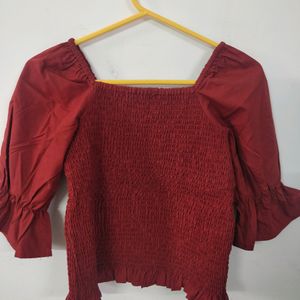 Red Regular Top