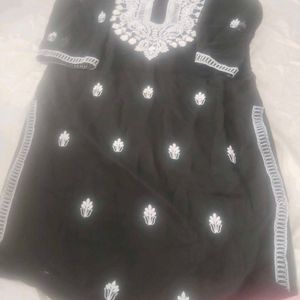 Kurti With Embroidery Work