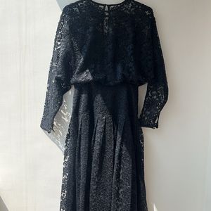 Designer Black Embroidered Dress