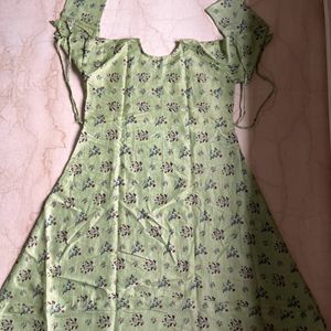 Green A-Line Kurti