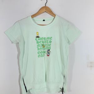 Ligth Green Printed T-Shirt (Women’s)