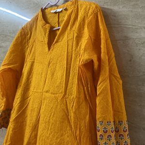 Mustard yellow Kurta