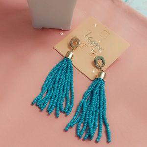 Stylish Earings In Tiffany Blue Color