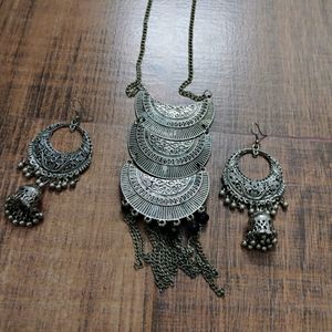 Oxidised Jwellery Set